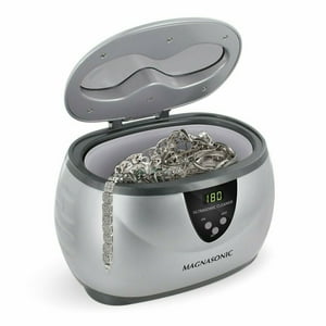 Magnasonic Ultrasonic Cleaner, 20oz Stainless Steel Tank, Digital Timer, 5 Cleaning Modes, Ultrasonic Jewelry Cleaner for All Jewelry, Eyeglasses, Watches, Retainers & More