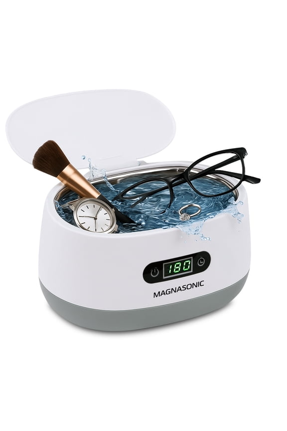 Ultrasonic Cleaner - 20oz Tank Ultrasonic Jewelry Cleaner & Ultrasonic Retainer Cleaner, Digital Timer, 5 Cleaning Modes for Glasses, Rings, Dentures, Tools, Aligners (UC22)