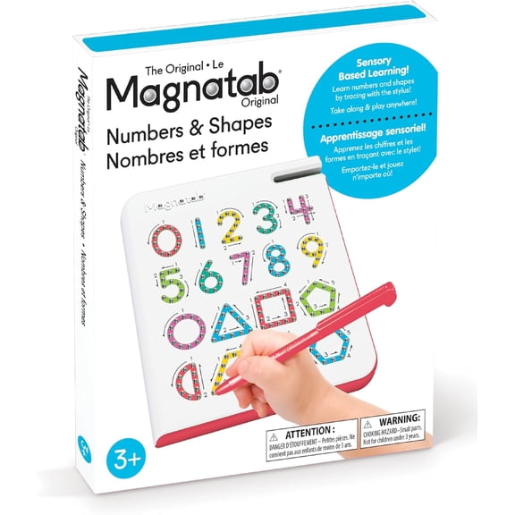 Magnatab Numbers Magnetic Learning Board for Kids Educational Number Tracing STEM Toy