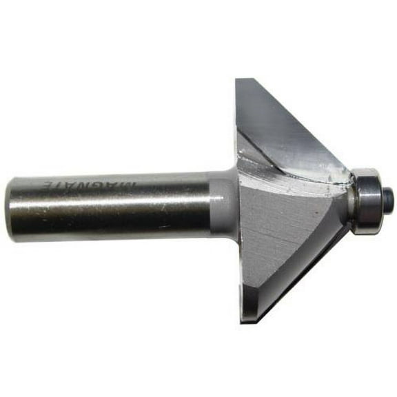 Magnate 0906 Chamfer Carbide Tipped Router Bit - 45 Degree, 7/8" Cutting Height, 1/2" Shank Diameter, 1-1/2" Shank Length, 1-7/8" Overall Diameter
