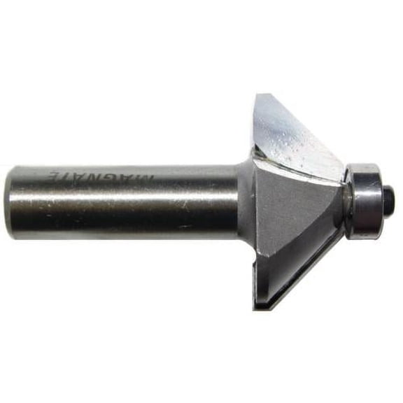 Magnate 0943 Chamfer Carbide Tipped Router Bit - 45 Degree, 9/16" Cutting Height, 1/2" Shank Diameter, 1-1/2" Shank Length, 1-7/16" Overall Diameter