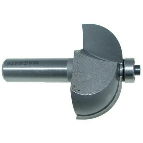 Magnate 1008 Cove Carbide Tipped Router Bit - 3/4" Radius, 1/2" Shank Diameter, 7/8" Cutting Length, 2" Overall Diameter, 1-1/2" Shank Length
