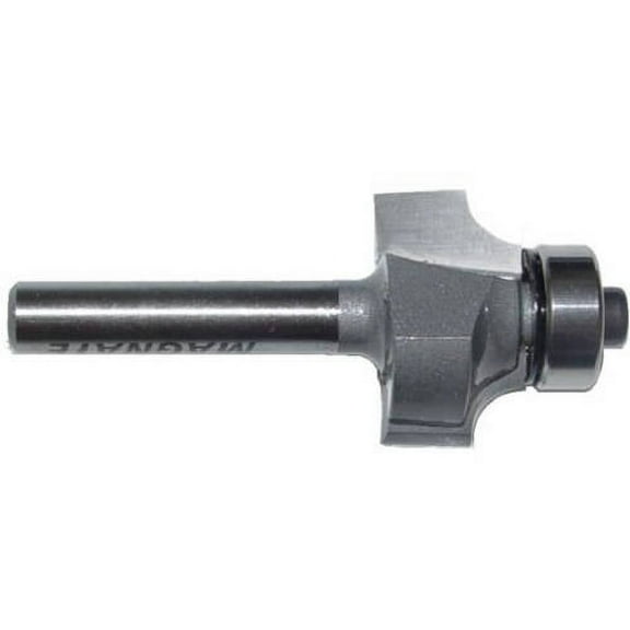 Magnate 1201 Corner Rounding Beading Router Bit 3/16" Radius; 3/8" Cutting Length; 1/4" Shank Diameter; 7/8" Overall Diameter; 1-1/4" Shank Length