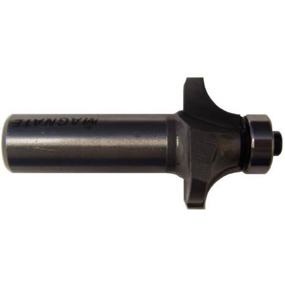 Magnate 1208 Corner Rounding ( Round Over )/Beading Router Bit - 5/16" Radius, 1/2" Cutting Length, 1/2" Shank Diameter, 1-1/8" Overall Diameter, 1-1/2" Shank Length