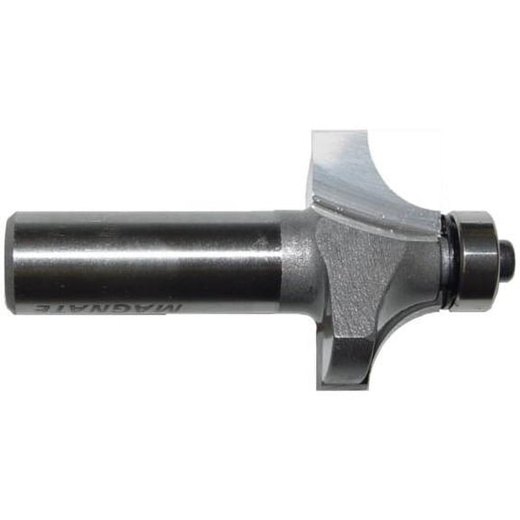 Magnate 1209 Corner Rounding Beading Router Bit 3/8" Radius; 5/8" Cutting Length; 1/2" Shank Diameter; 1-1/4" Overall Diameter; 1-1/2" Shank Length