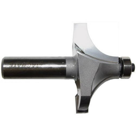 Magnate 1212 Corner Rounding ( Round Over )/Beading Router Bit - 3/4" Radius, 1" Cutting Length, 1/2" Shank Diameter, 2" Overall Diameter, 1-1/2" Shank Length