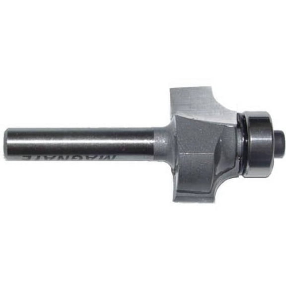 Magnate 1231 Corner Rounding Beading Router Bit 5/32" Radius; 3/8" Cutting Length; 1/4" Shank Diameter; 13/16" Overall Diameter; 1-1/4" Shank Length