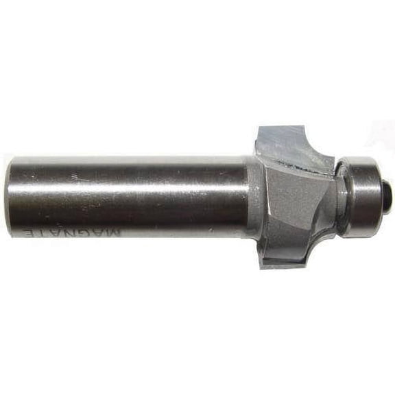 Magnate 1236 Corner Rounding Beading Router Bit  5/32" Radius; 3/8" Cutting Length; 1/2" Shank Diameter; 13/16" Overall Diameter; 1-1/2" Shank Length