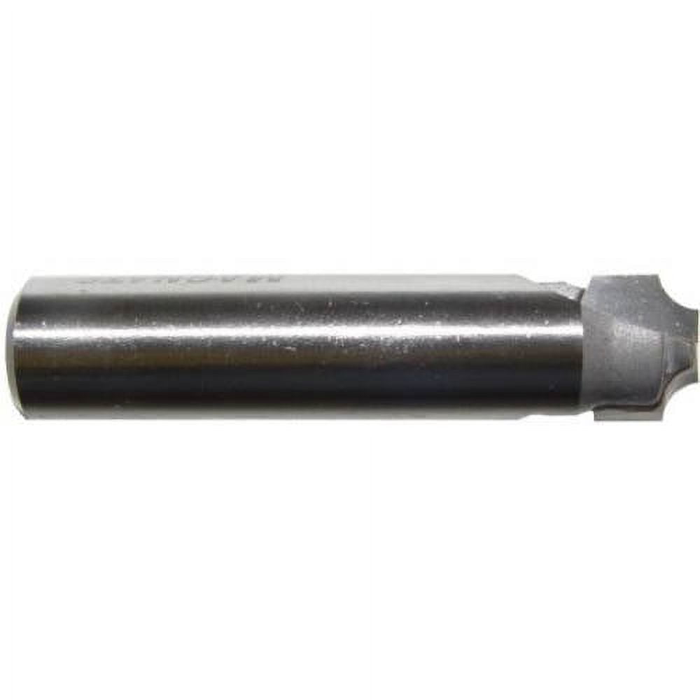 Magnate 1272 Plunge Flat Roundover Router Bit — 1/8" Radius; 1/4" Small Diameter; 1/2" Shank Diameter; 3/8" Cutting Length; 2" Shank Length