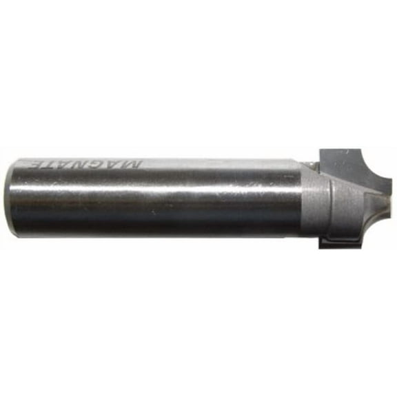 Magnate 1274 Plunge Flat Roundover Router Bit  1/4" Radius; 1/4" Small Diameter; 1/2" Shank Diameter; 1/2" Cutting Length; 2" Shank Length