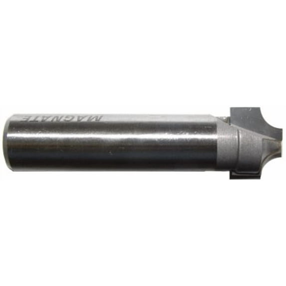 Magnate 1274 Plunge Flat Roundover Router Bit — 1/4" Radius; 1/4" Small Diameter; 1/2" Shank Diameter; 1/2" Cutting Length; 2" Shank Length
