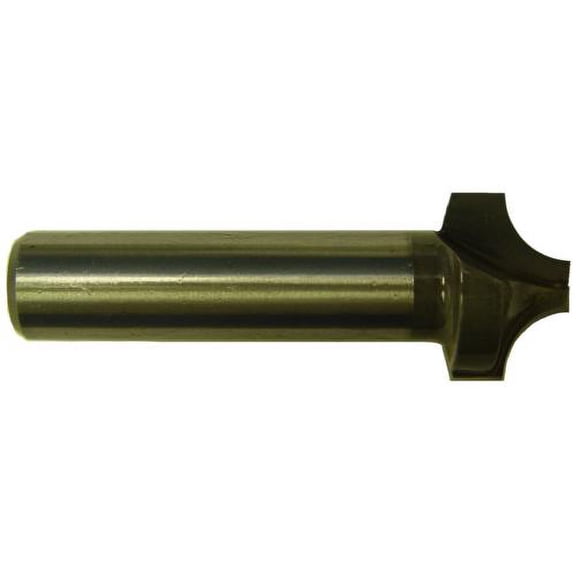 Magnate 1275 Plunge Flat Roundover Router Bit - 5/16" Radius, 1/4" Small Diameter, 1/2" Shank Diameter, 9/16" Cutting Length, 2" Shank Length