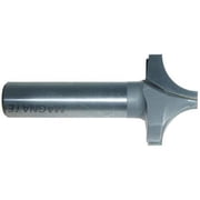 Magnate 1278 Plunge Flat Roundover Router Bit - 1/2" Radius, 1/4" Small Diameter, 1/2" Shank Diameter, 3/4" Cutting Length, 2" Shank Length