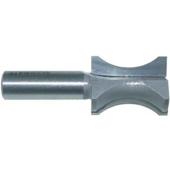 Magnate 1307 Finger Nail Router Bit - 1" Bead Height, 3/16" Cutting Depth, 1/2" Shank Diameter, 1" Overall Diameter, 1-1/2" Shank Length