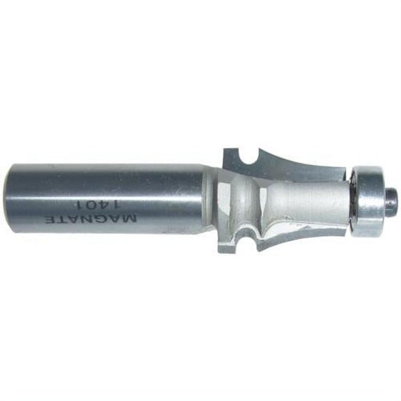 Magnate 1401 Drawing Line Router Bit - 1/8" Bead Height, 7/8" Cutting Height, 1/2" Shank Diameter, 1-1/2" Shank Length, BR-03 Bearing