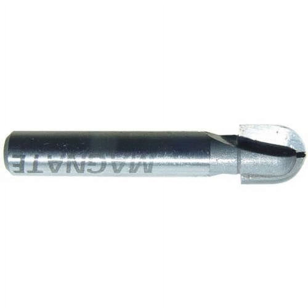 Magnate 1525 Extra Deep Core Box Carbide Tipped Router Bit — 5/16" Cutting Diameter; 1/4" Shank Diameter; 3/8" Cutting Length; 5/32" Radius; 1-1/4" Shank Length; 2 Flute