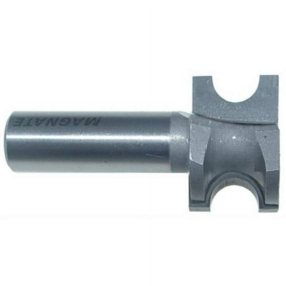 Magnate 1702 Bull Nose (Half Round) Carbide Tipped Router Bit — 3/8" Bead Diameter; 1/2" Shank Diameter; 3/16" Radius; 1-1/2" Shank Length; 1-1/16" Overall Diameter