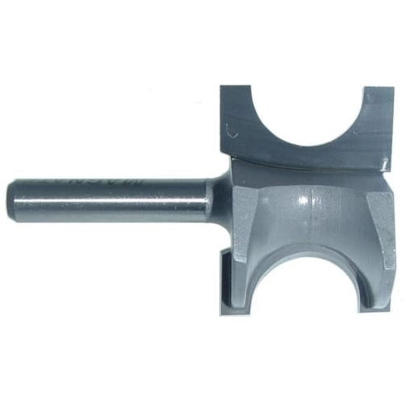 Magnate 1724 Bull Nose (Half Round) Router Bit - 5/8" Bead Diameter, 5/16" Radius, 1-5/16" Overall Diameter