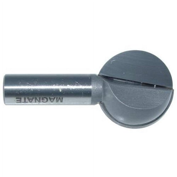 Magnate 2508 Plunge Ball End Carbide Tipped Router Bit 1-1/4" Cutting Diameter; 1-1/4" Cutting Length; 1/2" Shank Diameter; 5/8" Radius; 1-1/2" Shank Length; 2 Flute