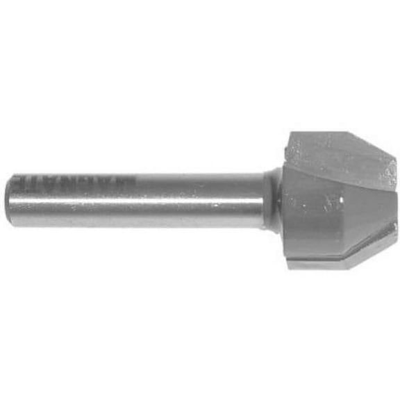 Magnate 3030 Bevel and Flush Trimming Carbide Tipped Router Bit 30 Degree; 5/8" Cutting Diameter; 1/2" Cutting Height; 1/4" Shank Diameter; 1-1/4" Shank Length
