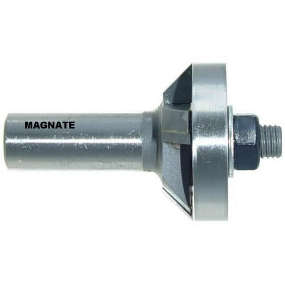 Magnate 3245 45 Degree Undercut Bevel Trim Router Bit - 1/4" Cutting Height, 1/2" Shank Diameter, 1-3/8" Overall Diameter, 2-3/8" Overall Length, BR-23 Bearing
