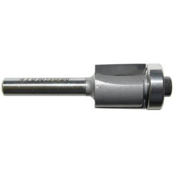 Magnate 329 Flush Trim Router Bits, three Degree Down Shear — 5/8" Overall Diameter; 5/8" Cutting Length; 1/4" Shank Diameter; 1-1/4" Shank Length