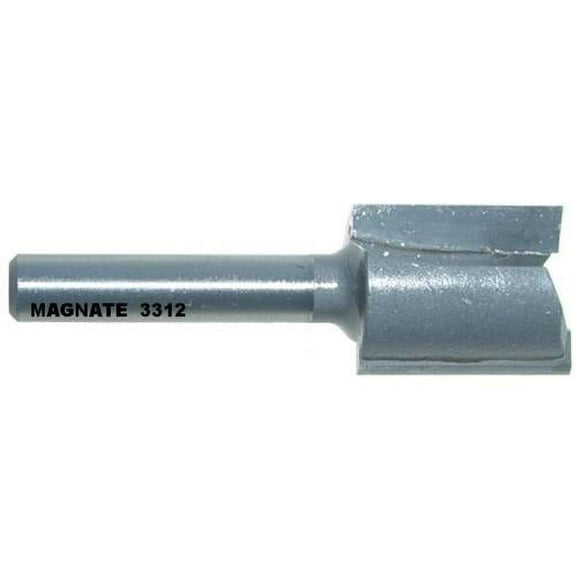 Magnate 3312 Mortising Router Bit - 5/8" Cutting Diameter, 3/4" Cutting Height, 1/4" Shank Diameter, 1-1/4" Shank Length