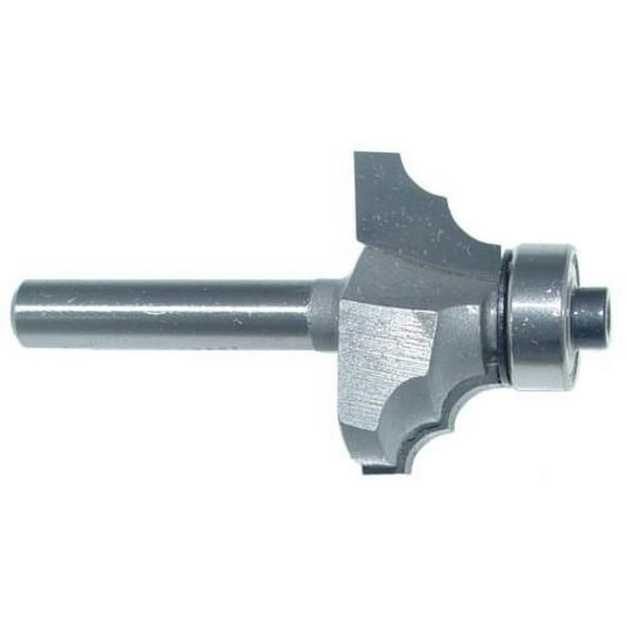 Magnate 3451 Classic Double Round Over Router Bit - 5/32" Radius, 1/2" Cutting Length, 1-1/8" Overall Diameter, 1-1/4" Shank Length, BR-03 Bearing