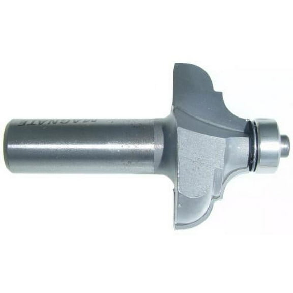 Magnate 3608 Cove & Bead 1/2" Shank Diameter Router Bit - 1/4", 1/4" Radius (Bead, Cove), 11/16" Cutting Height, 1-1/2" Overall Diameter, BR-03 Bearing