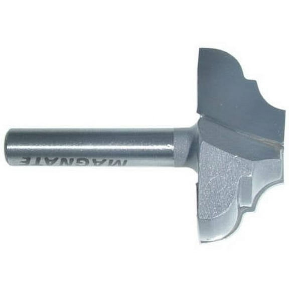Magnate 3642 Plunge Cove and Bead Carbide Tipped Router Bit  (3/16",3/16") Radius; 9/16" Cutting Height; 1-1/4" Cutting Diameter; 1/4" Shank Diameter; 1-1/4" Shank Length