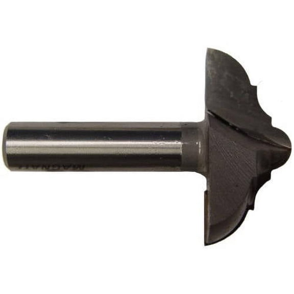 Magnate 3654 Provincial Plunge Router Bits — 2" Cutting Diameter; 7/8" Cutting Length; 1/2" Shank Diameter; 1/2", 1" and 1/4" Radius; 2" Shank Length