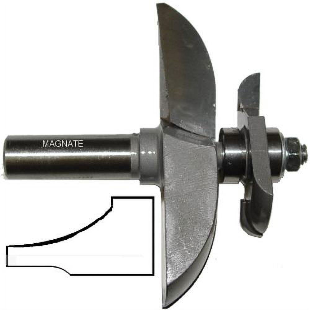 Magnate 3807C Raised Panel Router Bit, Convex with Under Cutter 13/8