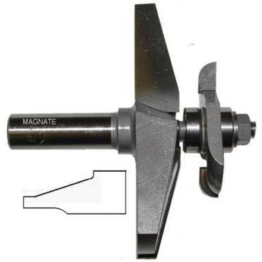 CMT 880.571.11 Solid Surface Flush Trim Router Bit – 3/4\" Diameter, 1/2\" Shank For Sink Installation