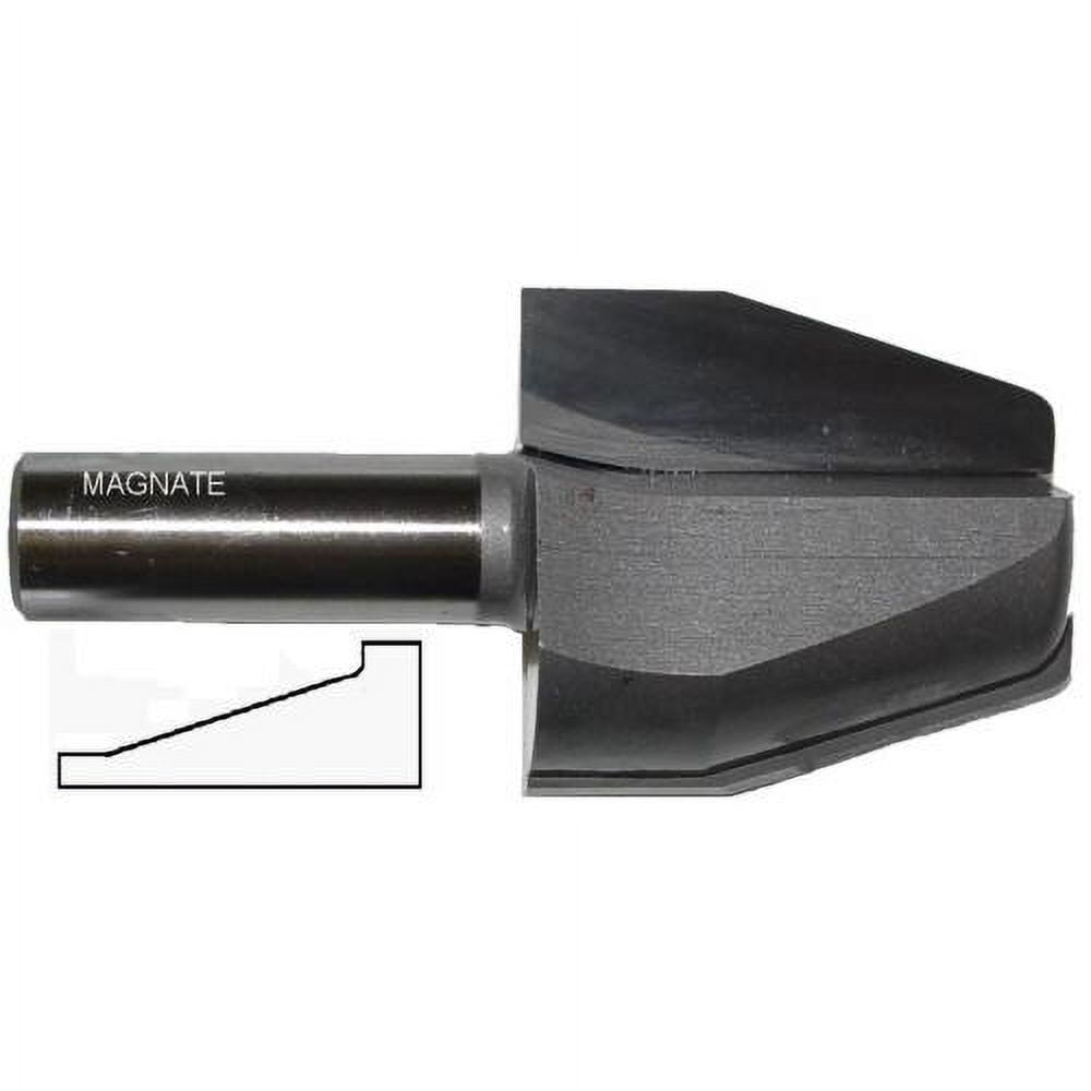 Magnate 3819 Raised Panel Router Bit, Vertical 18 Degree Face-Cut - 1-5 ...