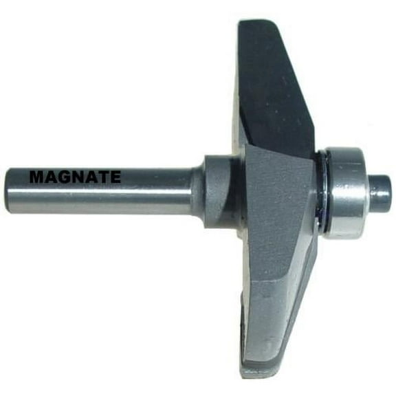 Magnate 3829 Raised Panel Router Bit, Horizontal 18 Degree Face Cut Profile; 3/4" Reveal ; 2" Overall Diameter; 1/4" Shank Diameter; 3/32" Radius; 1-1/4" Shank Length