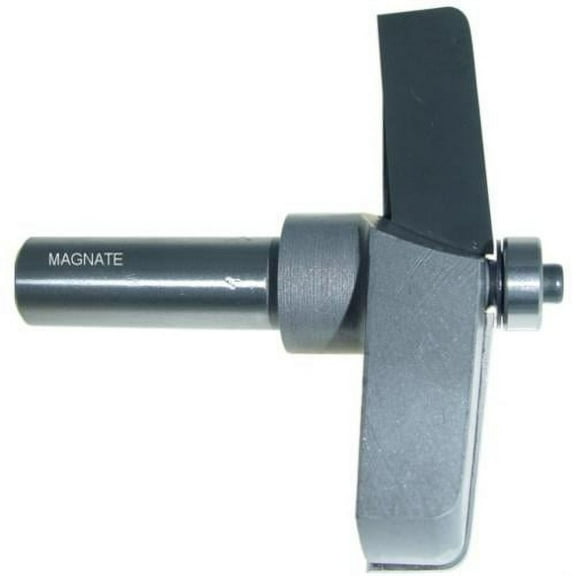 Magnate 3843 Raised Panel Router Bit, 5 Degree Face-Cut - 1-1/4" Reveal , 3" Overall Diameter, 1/2" Shank Diameter, 1/8" Radius, 1-1/2" Shank Length