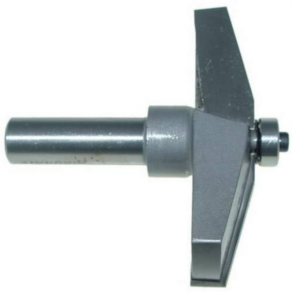 Magnate 3844 Raised Panel Router Bit, Horizontal 15 Degree Face Cut Profile; 1-1/4" Reveal ; 3" Overall Diameter; 1/2" Shank Diameter; Radius; 1-1/2" Shank Length