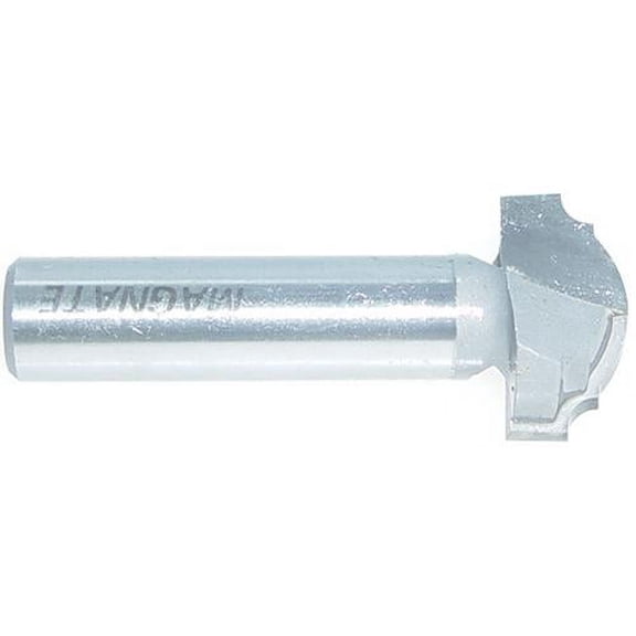 Magnate 3941 Large Cove Classic Plunge Router Bit - 1" Cutting Diameter, 1/4" Profile Height, 1/8", 1/2" Radius (Bead, Cove)