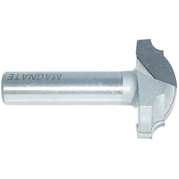 Magnate 3944 Large Cove Classic Plunge Router Bit - 1-1/2" Cutting Diameter, 3/8" Profile Height, 3/16", 3/4" Radius (Bead, Cove)