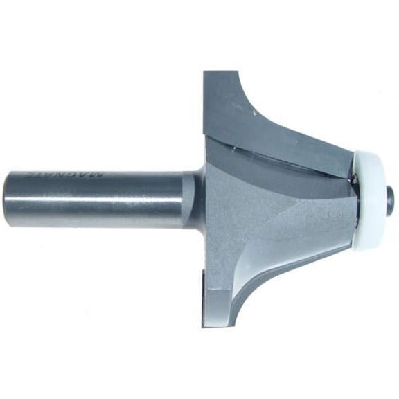 Magnate 3978 Roundover Undermount Bowl Router Bit - 18 Degree, 1-1/4" Cutting Height, 9/16" Radius, 2-1/4" Overall Diameter, BR-74 Bearing