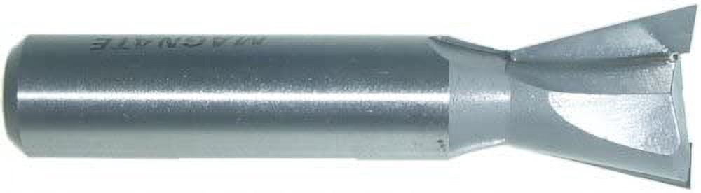 Magnate 404 Dovetail 2 Flute Carbide Tipped Router Bit — 14 Degree; 3/4" Cutting Diameter; 3/4" Cutting Height; 1/2" Shank Diameter; 3" Overall Length