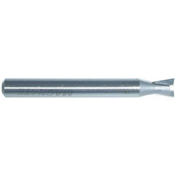 Magnate 409 Dovetail 2 Flute Carbide Tipped Router Bit 8 Degree; 1/4" Cutting Diameter; 1/4" Cutting Height; 1/4" Shank Diameter; 2-1/2" Overall Length