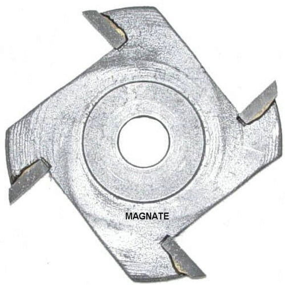 Magnate 4208 Slotting Cutter Router Bits — 5/16" Bore — 7/32" Kerf; four Wing; 5/16" Bore; 1/2" Cutting Depth; 1-7/8" Overall Diameter