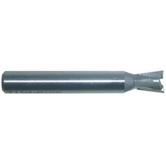 Magnate 440 Dovetail 2 Flute Carbide Tipped Router Bit 8 Degree; 5/16" Cutting Diameter; 3/8" Cutting Height; 8mm Shank Diameter; 2-1/4" Overall Length