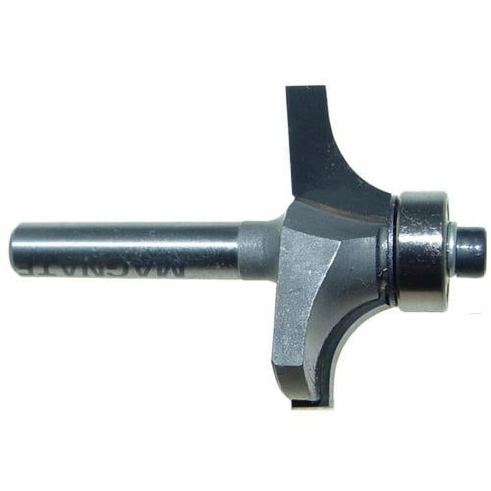 Magnate 4611 Table Top Edge Router Bit, Thumbnail - 7/16" Cutting Depth, 3/8" Cutting Height, 1/4" Shank Diameter, 1-1/2" Shank Length, 1-3/8" Overall Diameter