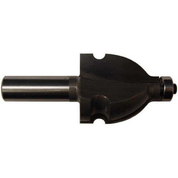 Magnate 4903 Handrail Router Bit - 1-1/2" Cutting Length, 1/8" Radius, 1-3/8" Overall Diameter, 1-1/2" Shank Length, BR-03 Bearing
