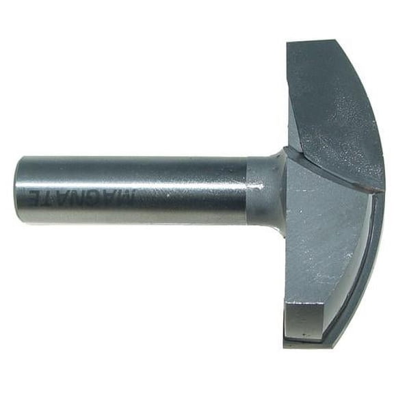 Magnate 5566 Horizontal Crown Molding Router Bit - 2-1/4" Cutting Diameter, 3/8" Cove Depth, 5/8" Cutting Height, 1/2" Shank Diameter, 1-7/8" Radius