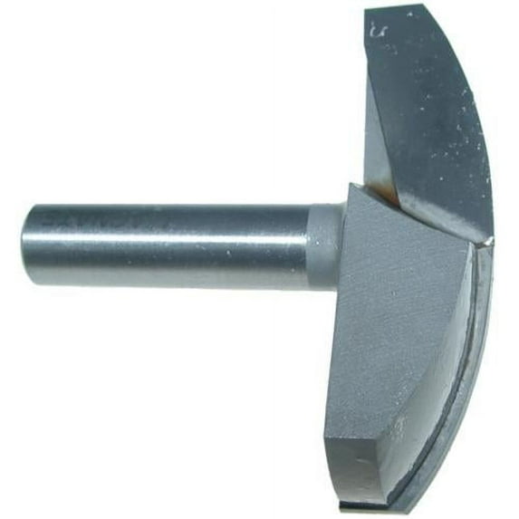 Magnate 5568 Horizontal Crown Molding Router Bit - 3" Cutting Diameter, 7/16" Cove Depth, 11/16" Cutting Height, 1/2" Shank Diameter, 3-3/16" Radius