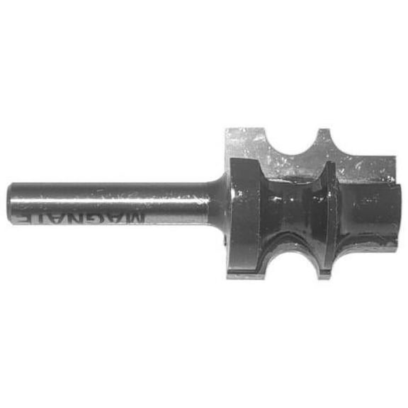 Magnate 5901 Multi-Bead Forming Carbide Tipped Router Bit - 5/32" Radius, 1/4" Shank Diameter, 1" Cutting Length, 7/8" Overall Diameter, 1-1/4" Shank Length