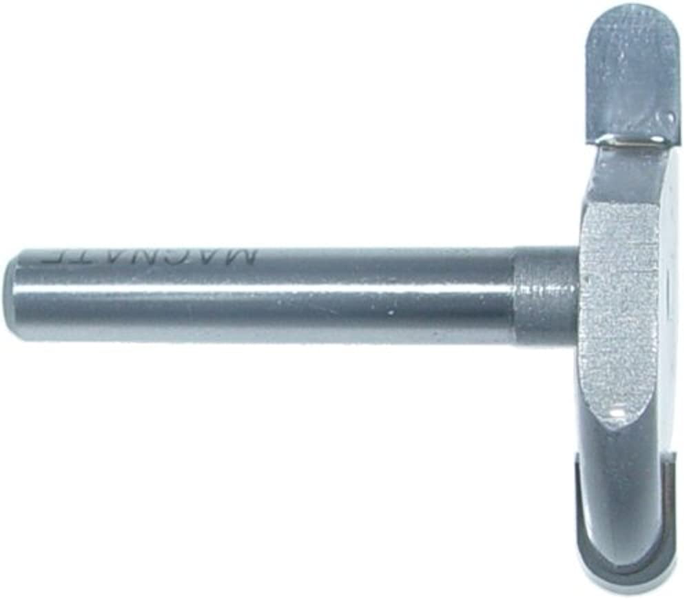 Magnate 6011F Boat Planking Carbide Tipped Router Bit — Flute Profile; 1/8" Radius; 1/4" Shank Diameter; 1/4" Cutting Length; 1-1/2" Overall Diameter; 2 Flute